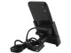 Motorcycle Phone Mount with USB Charger, Adjustable Handlebar Holder, Black