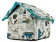 Medium pet house bed for dogs and cats white