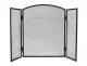 Kaminer PK013 Fireplace Screen, Black, 118 x 76 cm