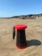 Telescopic Folding Camping Stool, Red