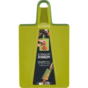 Joseph Joseph Chop2Pot Plus Regular Foldable Chopping Board, Green