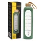 4FIZJO Glass Water Bottle 1 L, Olive Green