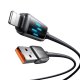 USB-A uz Lightning kabelis Mcdodo CA-5250 LED displejs 1.2m