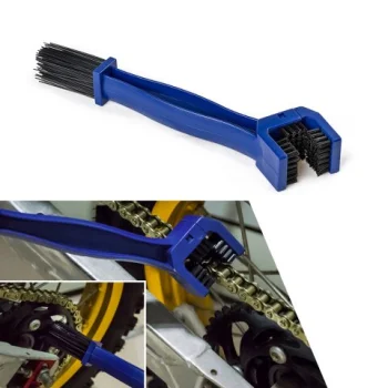 2-in-1 Bike and Motorcycle Chain Cleaning Brush, Blue