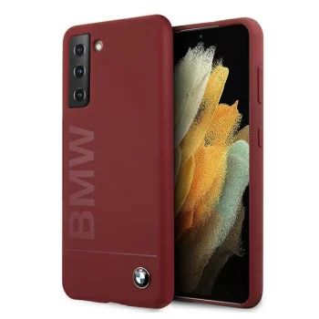 BMW Samsung Galaxy S21+ Case Silicone Signature Logo, Red