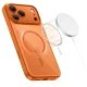 Tech-Protect Magpeak MagSafe CC Case for iPhone 17 Pro Max, Transparent Orange
