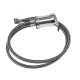 Gabbiano Waterfall Mixer Tap for Hairdressing Wash Units, Black / Chrome