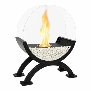Freestanding Smokeless Round Biofireplace (30 x 25 x 15.5 cm)