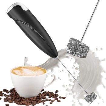Handheld Electric Milk Frother, Battery Operated Mini Mixer for Coffee