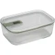 Mepal EasyClip Glass Food Storage Container Set, 3-Piece, Nordic Sage