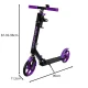 Kruzzel Spidoo Kids City Scooter, Black/Purple