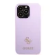 Guess Saffiano 4G Small Metal Logo Case for iPhone 13 Pro / 13, Purple