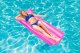 BESTWAY 44013 Piepūšams Vienvietīgs Peldēšanas Ūdens Matracis Rozā, 183 cm | Inflatable Floating Single Mattress
