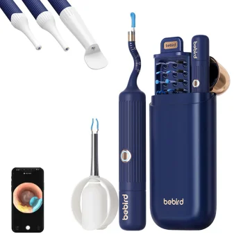 Bebird EarSight Plus otoskopas su ausų valymo kamera, mėlynas