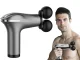 Massage Gun for Body, Back and Legs, 25W, 4 Attachments, Silver