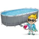 Bestway 56710 Power Steel Frame Pool 549x274x122 cm