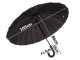 Large Windproof Automatic Umbrella with 24 Ribs, Black