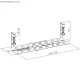 Maclean MC-103 W Under-Desk Cable Organizer, White