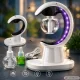 Ultrasonic Air Humidifier and Aroma Diffuser with LED Night Lamp, 90 ml, White