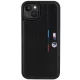 BMW iPhone 15 Plus / 14 Plus Case Perforated Tricolor Line, Black