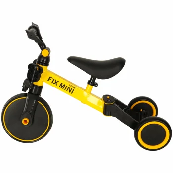 TRIKE FIX MINI Kids Running Bike Tricycle with Pedals 3in1, Yellow