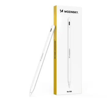 Stylus Pen for iPad Wozinsky WRA-08 USB-C Fast Charging, White
