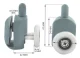 Ruhhy Shower Enclosure Rollers - Set of 8
