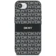 DKNY Mono Stripe & Metal Logo Case for iPhone 16e - Black