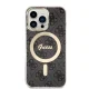 Apple iPhone 13 Pro Max 6.7\" Guess 4G Print MagSafe Case Cover (GUBPP13XH4EACSK) + Charger, Black