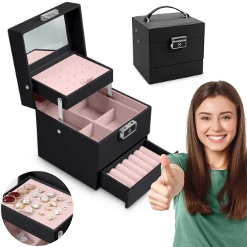 Jewelry Box Massido MS-703, Black