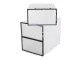 Shoe Organizer Box with Transparent Flap