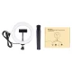 Puluz PKT3073B Tripod Mount with 20cm LED Ring Light and Phone Holder