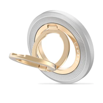 Tech-Protect MMR700 Lamano MagSafe Magnetic Phone Holder - Gray and Gold