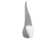 Iso Trade Standing Gnome Christmas Decoration, 30 cm, Grey
