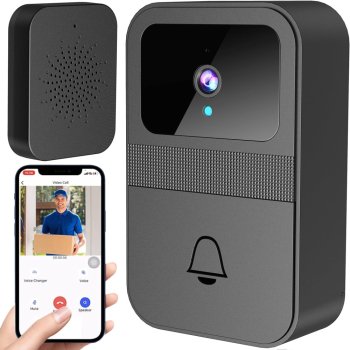 Wireless WiFi Video Doorbell with Camera and App for Home Security