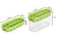 Silicone Ice Cube Tray with Container and Lid, Green