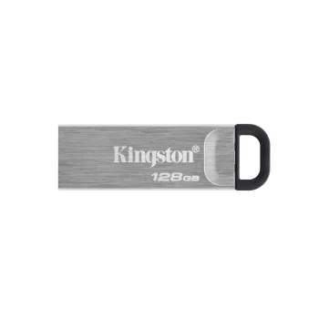 Kingston DataTraveler Kyson 128GB USB 3.0 Flash Drive, silver