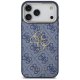 Guess 4G Big 4G Classic Logo Phone Case Cover iPhone 17 Pro Max - Blue and Gold