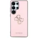 Guess Grained Big 4G Logo Case for Samsung Galaxy S25 Ultra, Pink