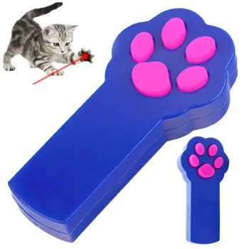 Cat Laser Toy Paw-Shaped Pointer Light - Interactive Pet Entertainment
