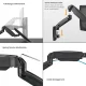 Spring-Assisted Wall Monitor Arm 17\"-32\" up to 9kg Black