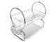 2-Tier Dish Drying Rack, Drainer with Cutlery Holder