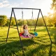 Kids Outdoor Nest Swing 100 cm Steel Frame ECOTOYS