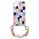 Flexible Case Color Chain Case with Chain Pendant for Samsung Galaxy A42 5G, Multicolour