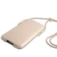 Guess Saffiano Phone Pouch for iPhone 12 / 12 Pro Gold