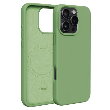 Etteri Silicone Mag Case for Apple iPhone 16 Pro Max (6.9"), Light Green