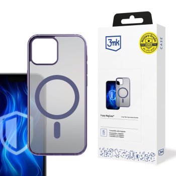 3Mk Protection Frosty MagCase for Apple iPhone 13, Purple