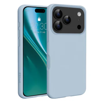 Etteri Silicone Mag Case for iPhone 17 Pro Max / 18 Pro Max, Light Blue