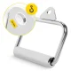 4FIZJO Single Revolving Cable Attachment Handle, Silver