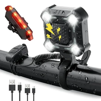 Bicycle LED Light Set with Horn